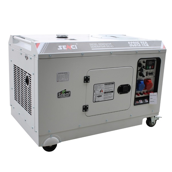Шумоизолиран дизелов трифазен генератор Senci SCD15 TEQ, 230/400 V, 12 kW / 15 kVA